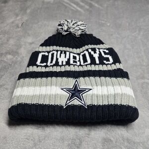 Dallas Cowboys 47 Brand Beanie Pom Knit Hat NFL Fleece Lined Winter Cap OSFA New